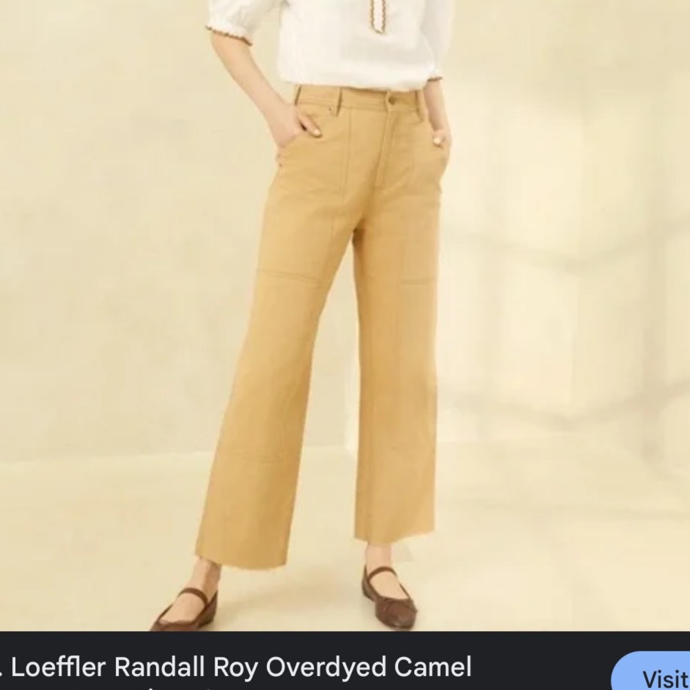 Loeffler Randall - Roy Overdyed Camel Carpenter Pant NWT